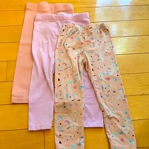 Girls 3T pink leggings lot💕